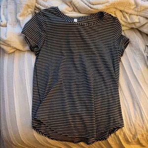 Lulu lemon striped t shirt
